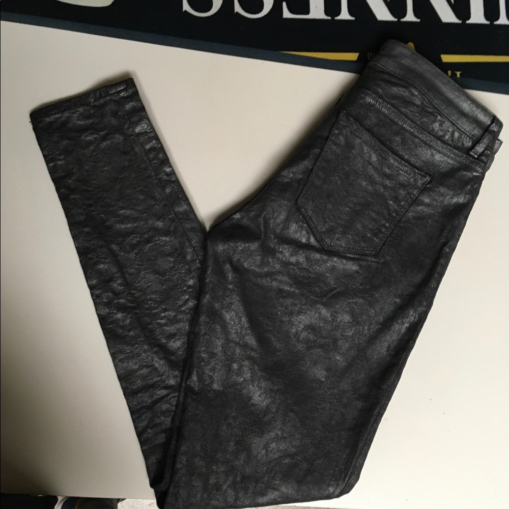 Elie Tahari Brocade Dark Gray Jeans 27